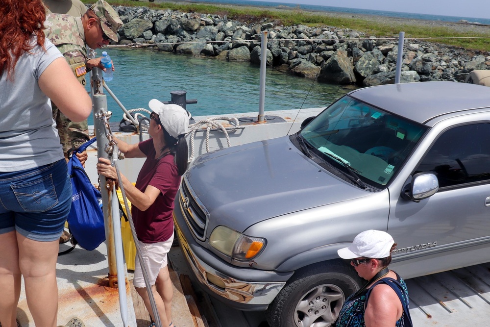 PRNG and its landing crafts brings support to the islands of Vieques and Culebra