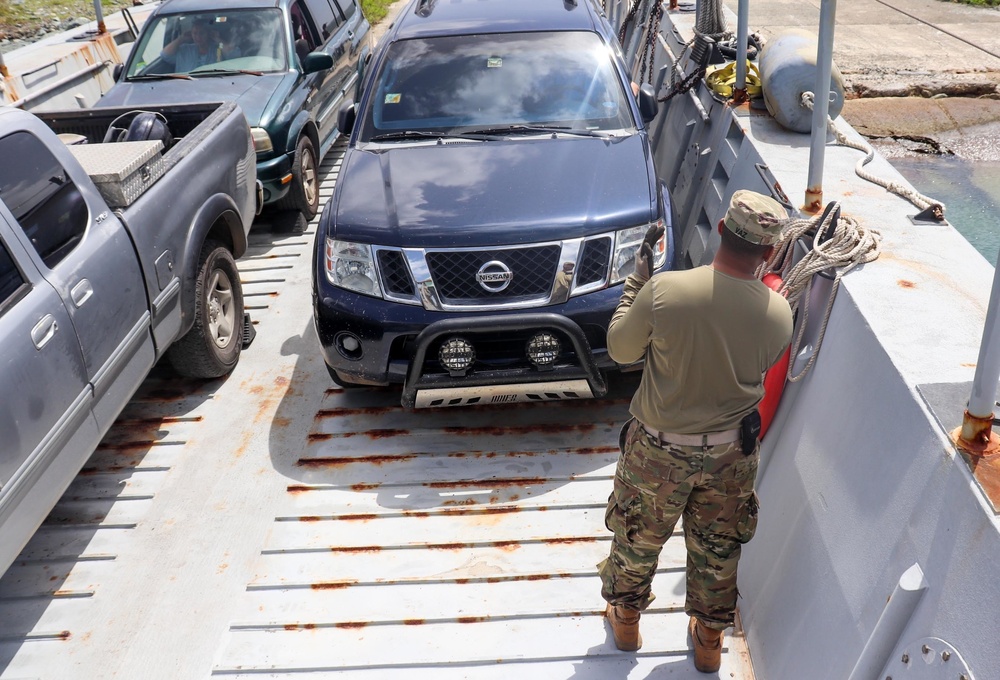 PRNG and its landing crafts brings support to the islands of Vieques and Culebra