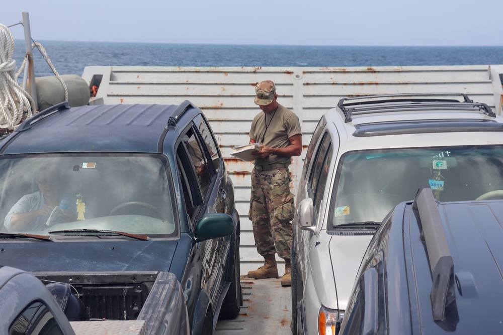 PRNG and its landing crafts brings support to the islands of Vieques and Culebra