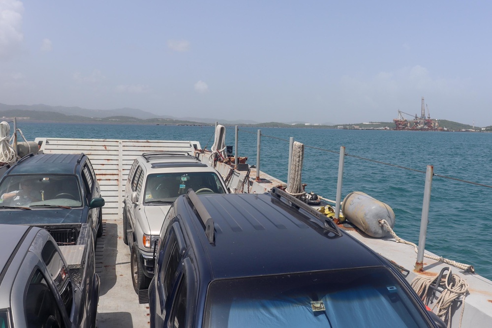 PRNG and its landing crafts brings support to the islands of Vieques and Culebra