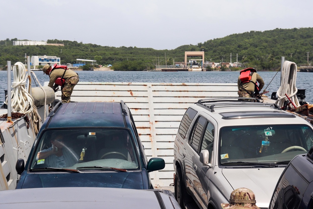 PRNG and its landing crafts brings support to the islands of Vieques and Culebra