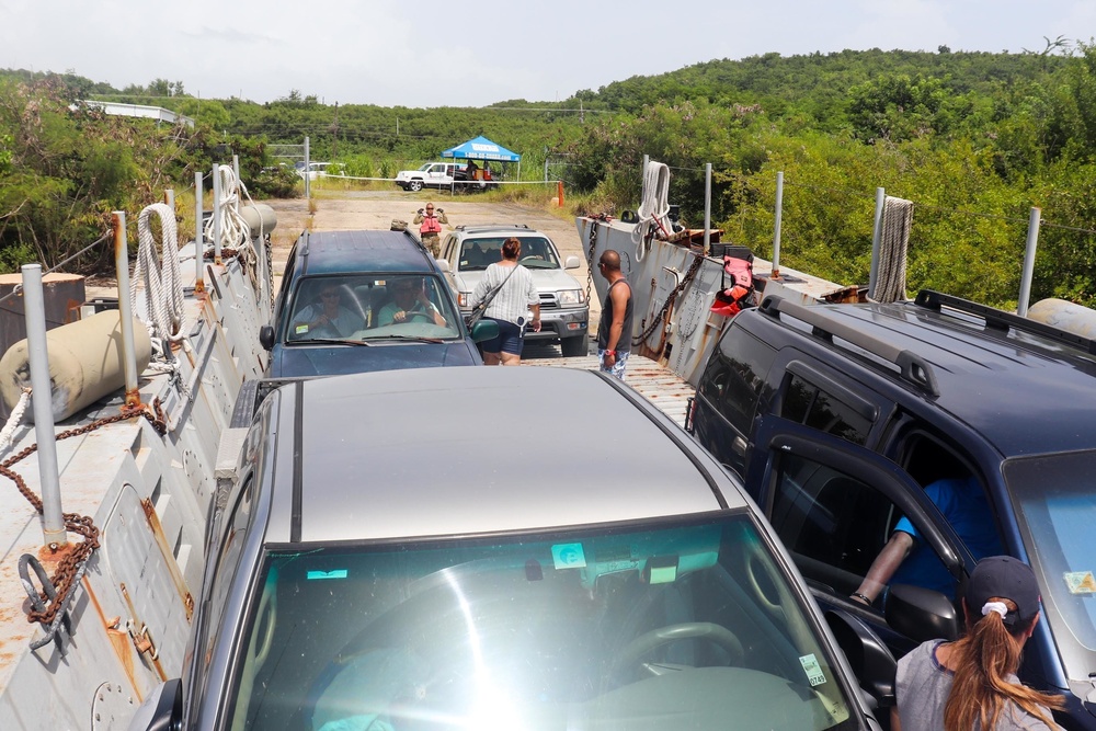 PRNG and its landing crafts brings support to the islands of Vieques and Culebra