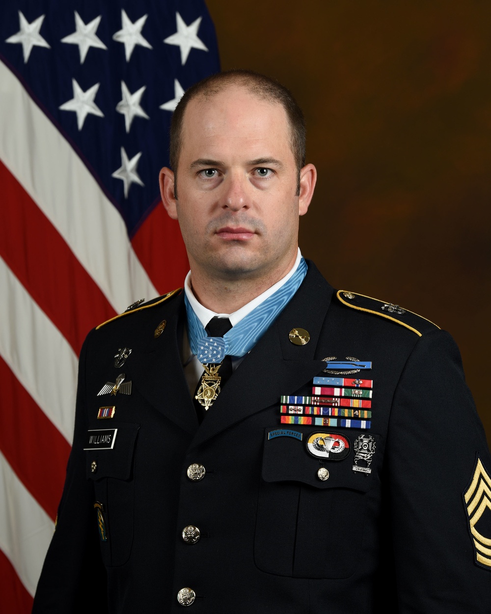 Master Sgt. Williams MOH Portrait
