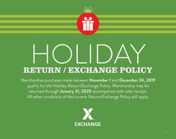 Exchange Extends Return Policy for Holiday Shopping Through Jan. 31
