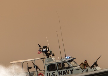 CRS-1 transits through dust storm