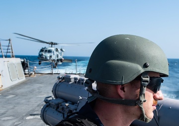 USS Farragut Transits throught the Straits of Bab el-Mandeb