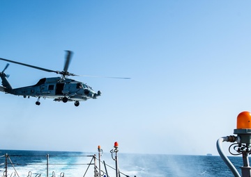 USS Farragut Transits the Straits of Bab el-Mandeb