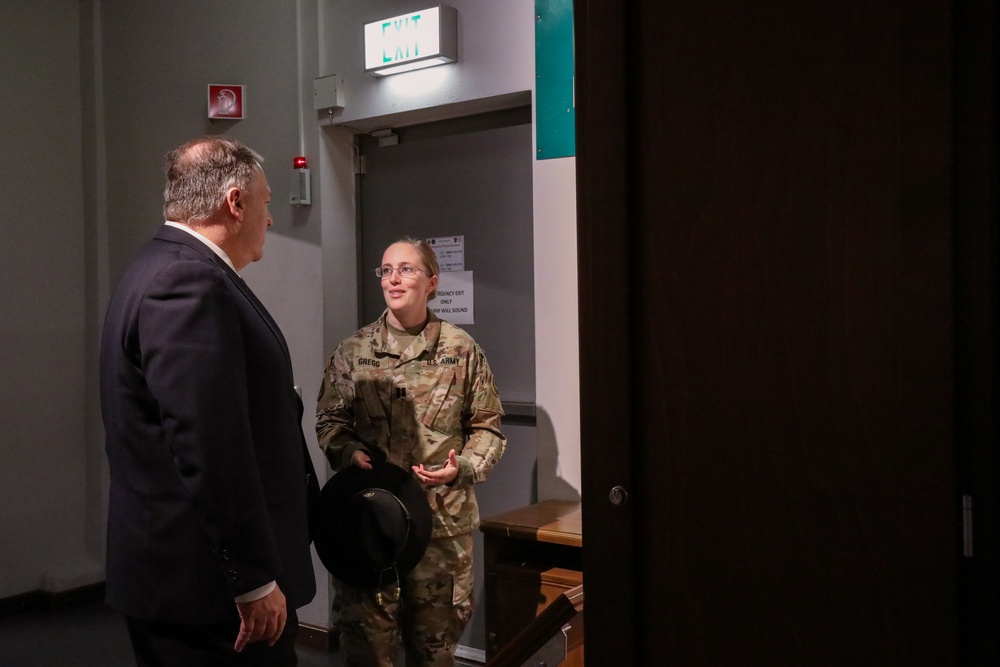 Secretary of State Mike Pompeo visits 2CR