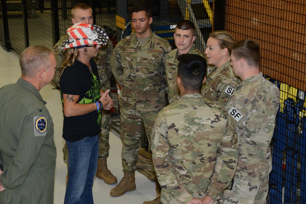 Michaels meets with 185th Security Forces