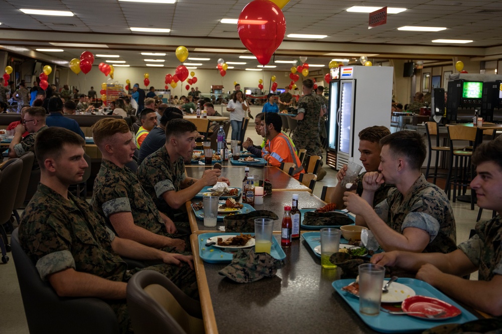 Anderson Chow Hall hosts 244th Birthday lunch for MCBH