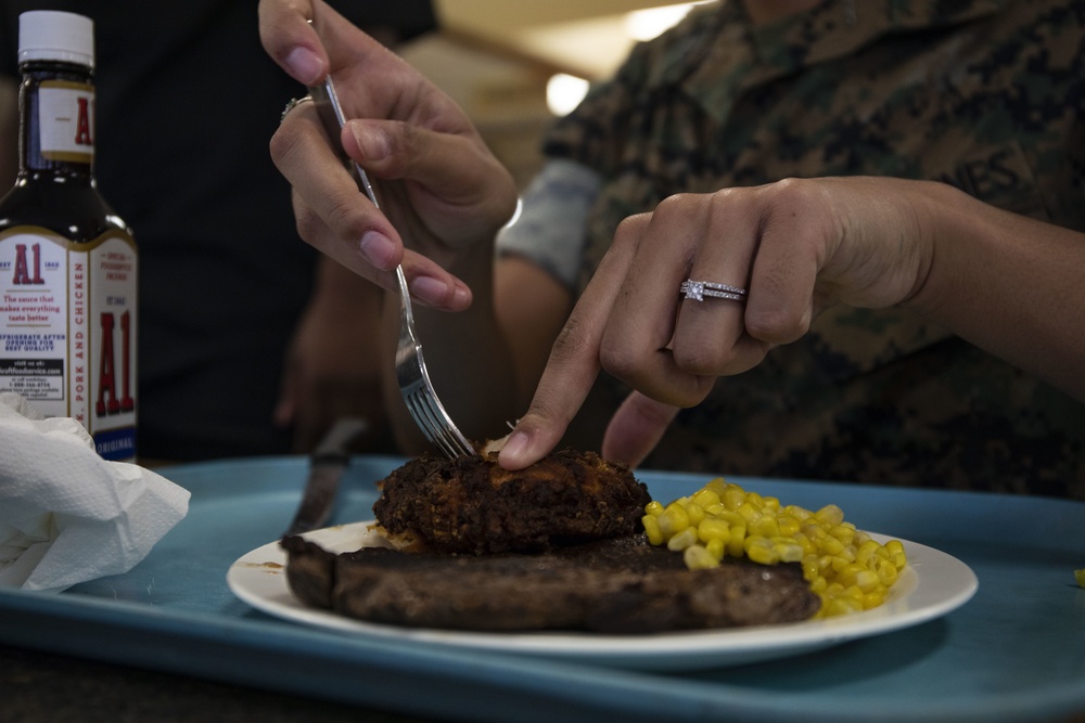 Anderson Chow Hall hosts 244th Birthday lunch for MCBH