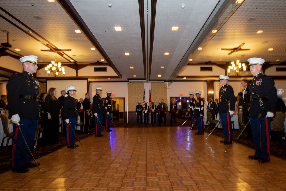 1st MAW Marines celebrate the 244th Marine Corps birthday