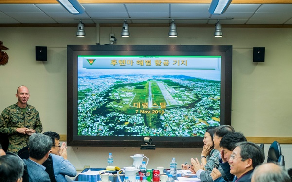MCAS Futenma holds base visit for Republic of Korea journalists