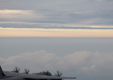 MC-130J refueled over ocean