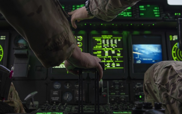 MC-130J refueled over ocean