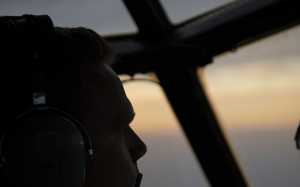 MC-130J refueled over ocean