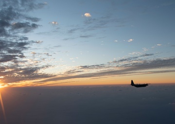 MC-130J refueled over ocean