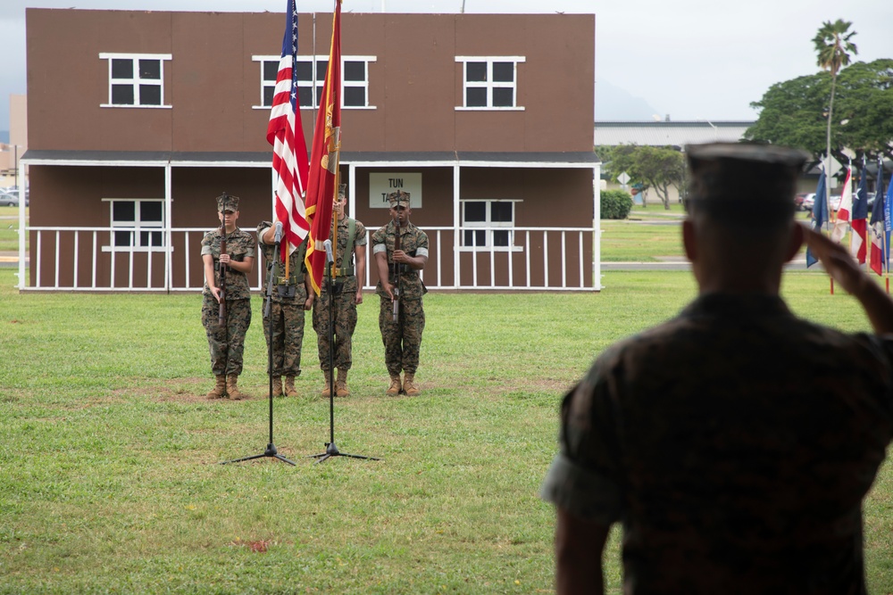 History at the Marine Corps Base Hawaii Birthday Pageant