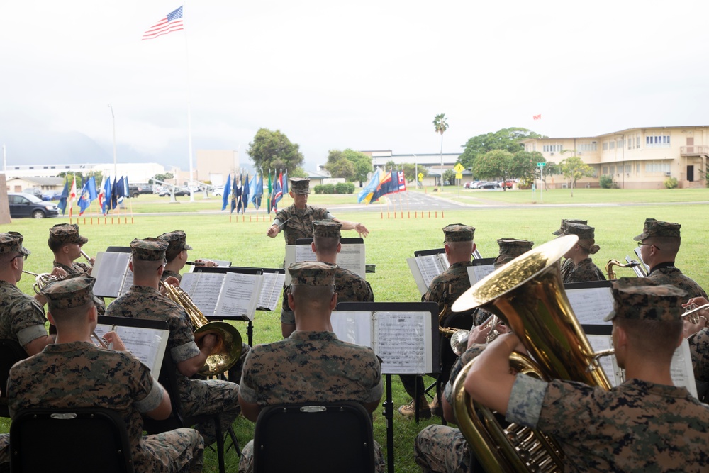 History at the Marine Corps Base Hawaii Birthday Pageant