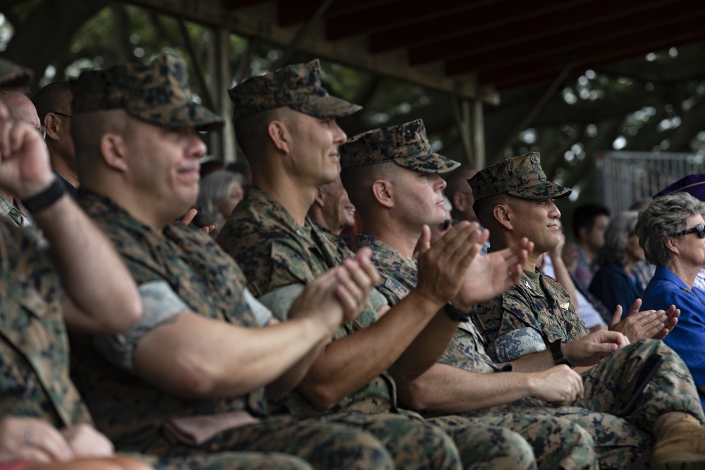 History at the Marine Corps Base Hawaii Birthday Pageant