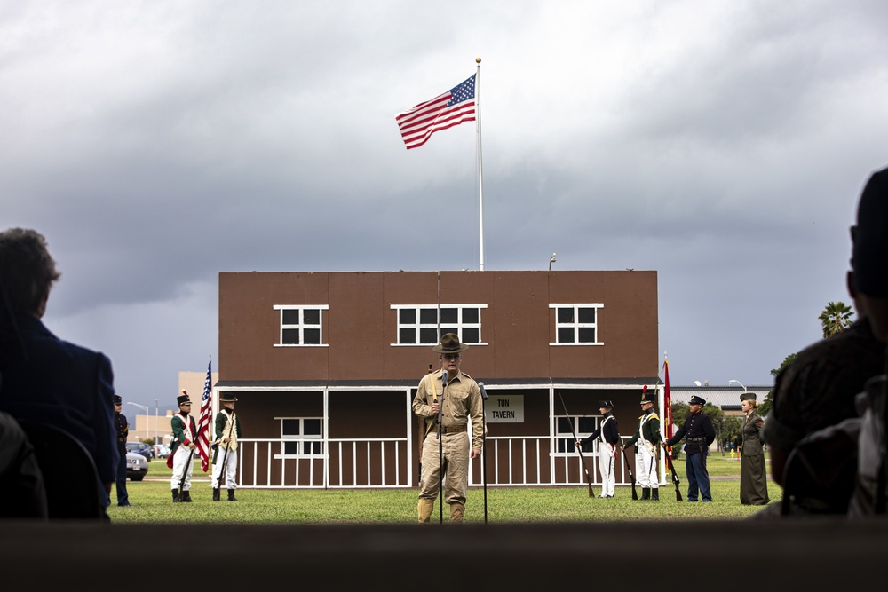 History at the Marine Corps Base Hawaii Birthday Pageant