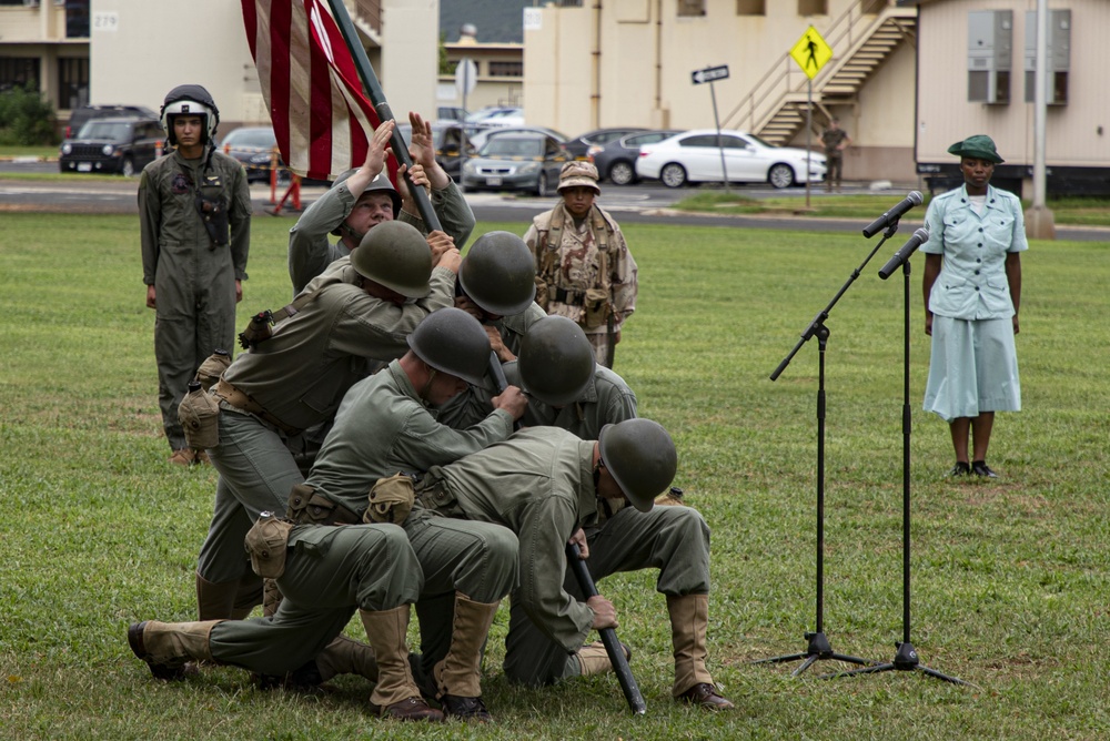 History at the Marine Corps Base Hawaii Birthday Pageant