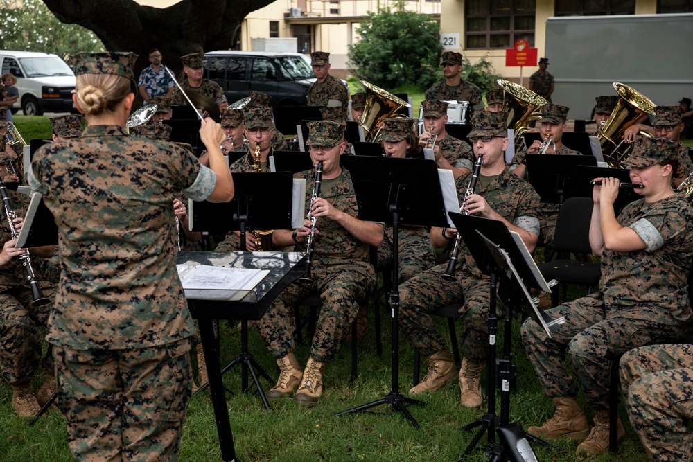 History at the Marine Corps Base Hawaii Birthday Pageant