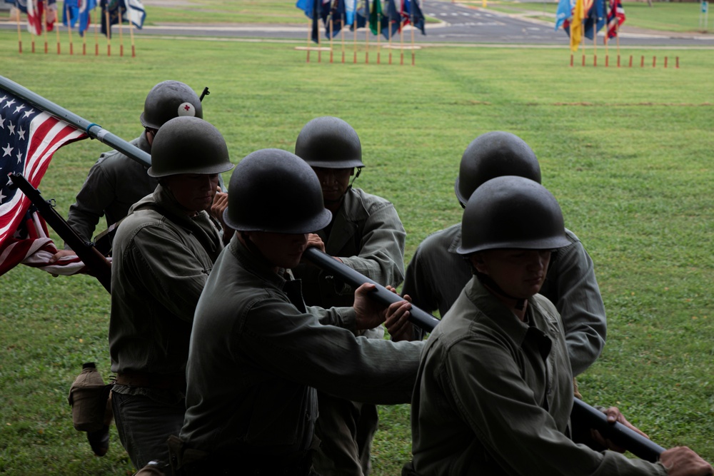 History at the Marine Corps Base Hawaii Birthday Pageant