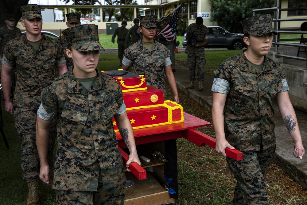 History at the Marine Corps Base Hawaii Birthday Pageant