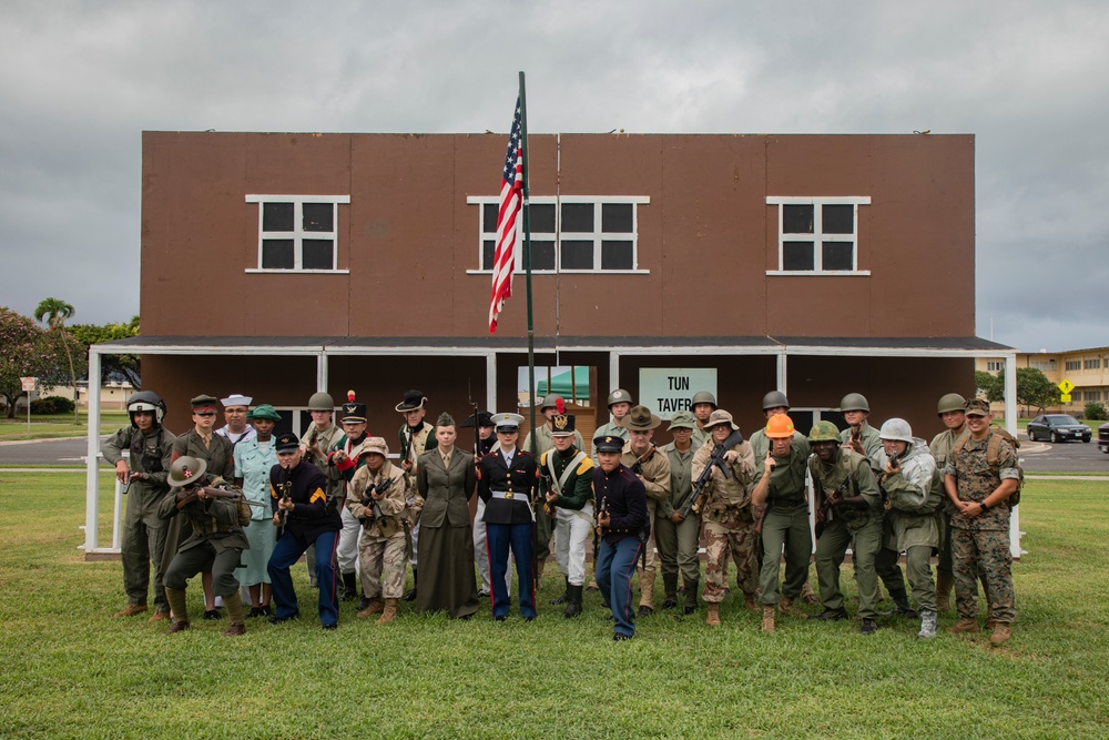 History at the Marine Corps Base Hawaii Birthday Pageant