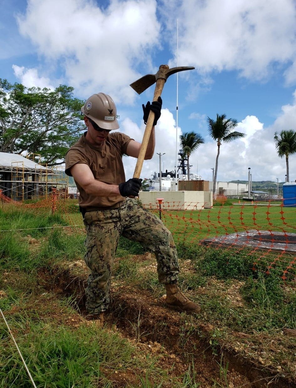 Seabees deployed with NMCB-5’s Detail Guam improve the base’s military readiness and capability