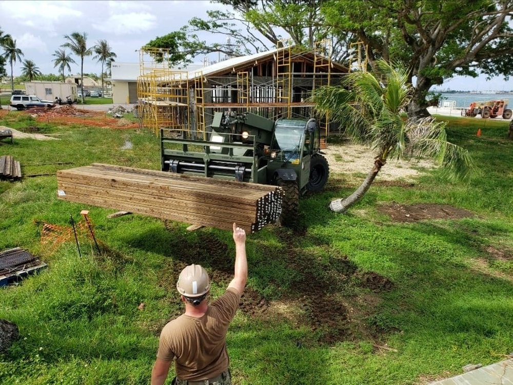 Seabees deployed with NMCB-5’s Detail Guam improve the base’s military readiness and capability