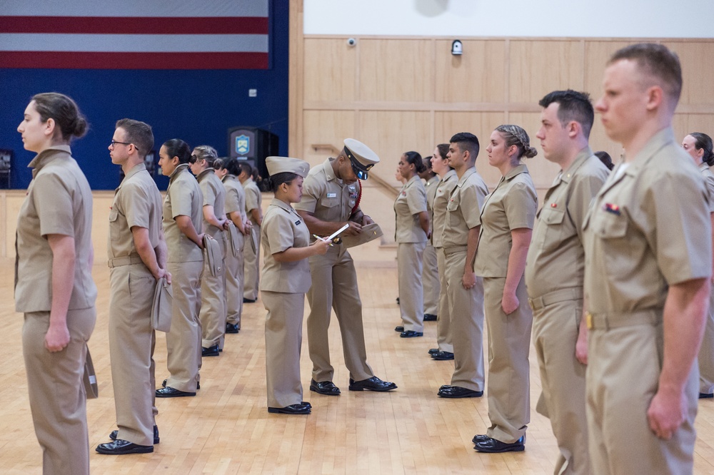 191107-N-TE695-0014 NEWPORT, R.I. (Nov. 7, 2019) -- Navy Officer Development School conducts a uniform inspection