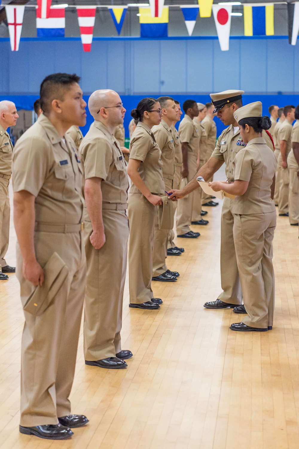 191107-N-TE695-0015 NEWPORT, R.I. (Nov. 7, 2019) -- Navy Officer Development School conducts a uniform inspection