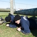 191106-N-TE695-0006 NEWPORT, R.I. (Nov. 6 2019) -- Navy Officer Candidate School conducts battle station drills at the obstacle course