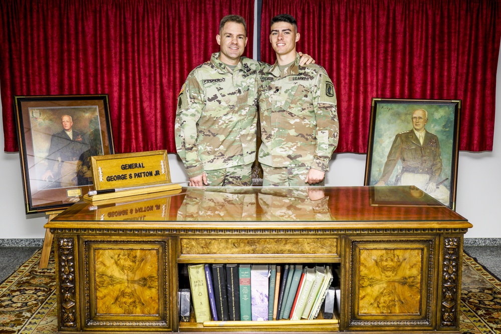 7th Army NCOA Commandant and new grad, son