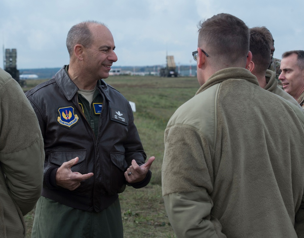 Gen. Jeff Harrigian visits Patriot Missile Battery