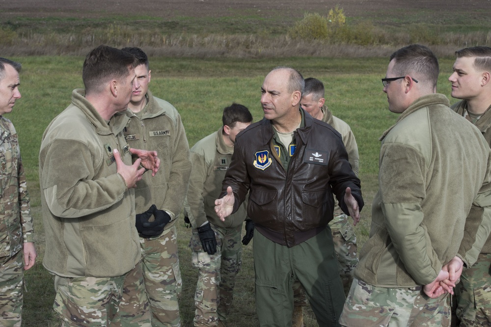 Gen. Jeff Harrigian visits Patriot Missile Battery