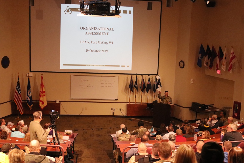 Garrison commander briefs Fort McCoy workforce on 2019 climate survey results