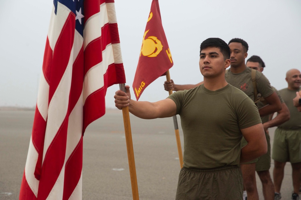 I MIG conducts formation run for 244th USMC birthday