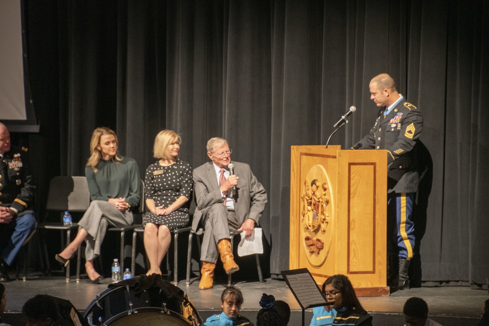 Master Sgt. Matthew O. Williams Speaks at Putnam City West High School, Oklahoma City, Oklahoma