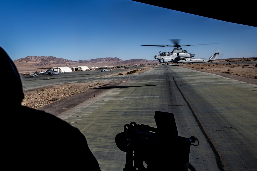 HMLA-269 supports a TRAP mission during MWX