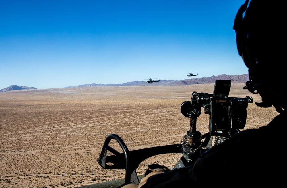 HMLA-269 supports a TRAP mission during MWX