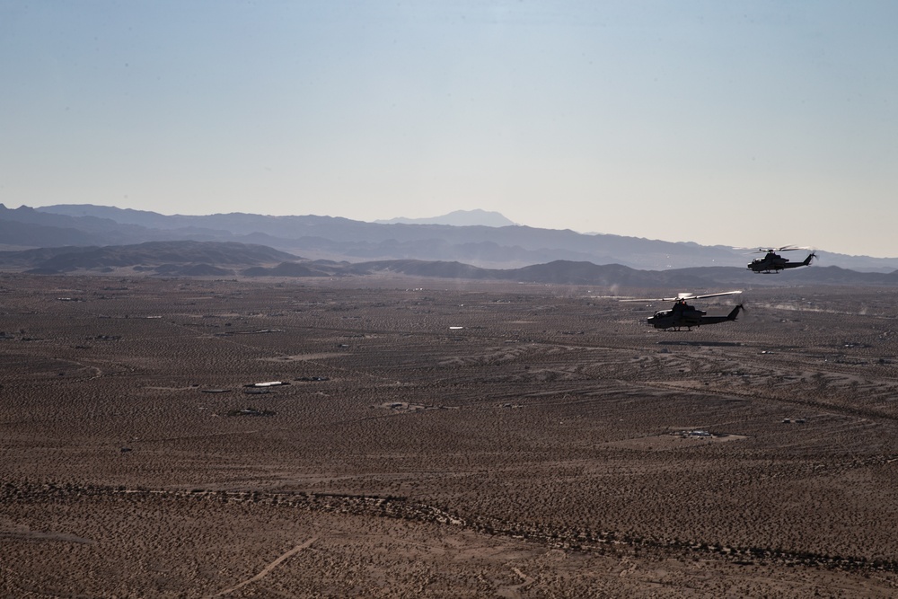 HMLA-269 supports a TRAP mission during MWX