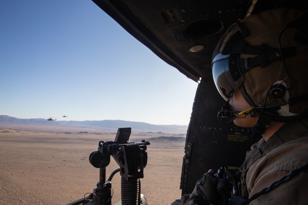HMLA-269 supports a TRAP mission during MWX