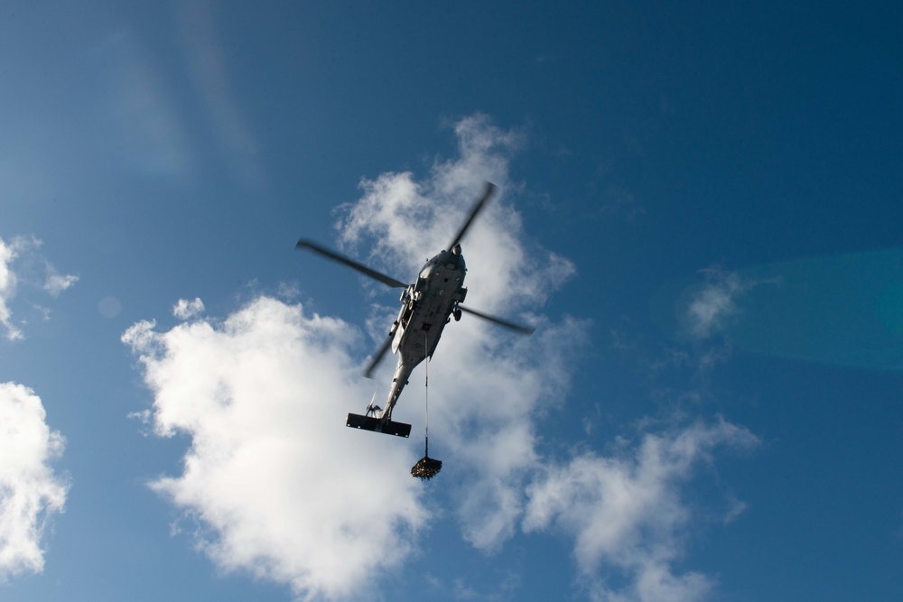 U.S. Helicopter prepares to land