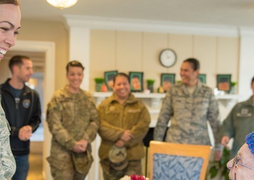 Airmen thank WWII vet for legacy of service on her 102nd birthday