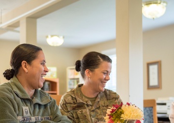 Female Airmen thank WWII vet on her 102nd birthday