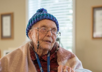 Airmen thank WWII vet for legacy of service on her 102nd birthday