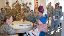 102nd IW Airmen thank WWII vet for legacy of service on her 102nd birthday